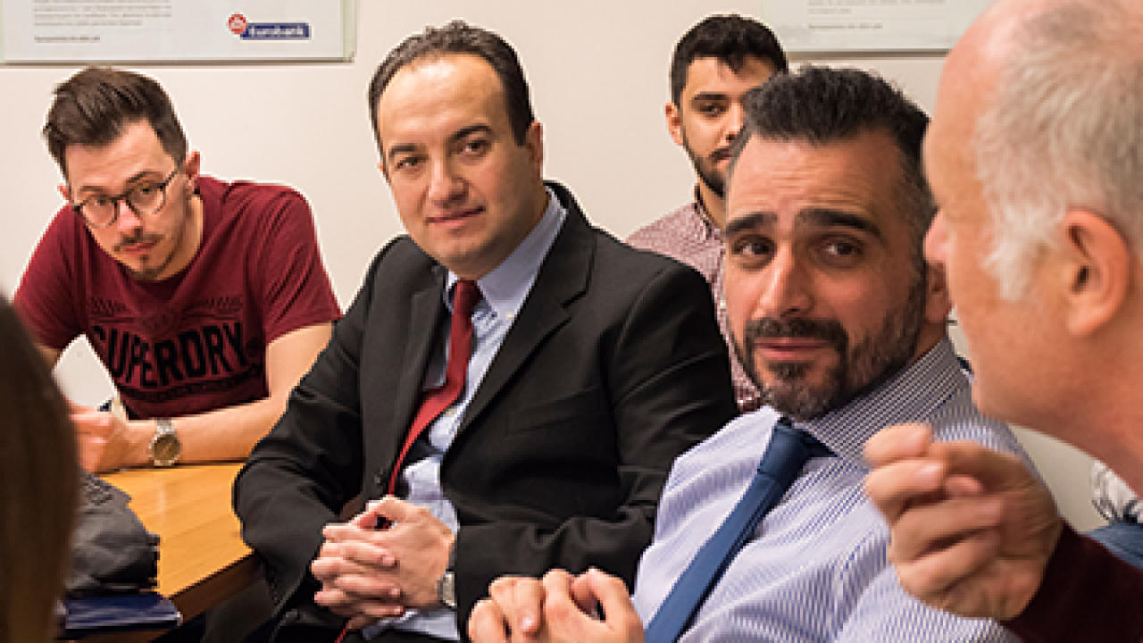 Η Σχολή Διοίκησης του Μητροπολιτικού Κολλεγίου Θεσσαλονίκης στα κεντρικά γραφεία της τράπεζας Eurobank