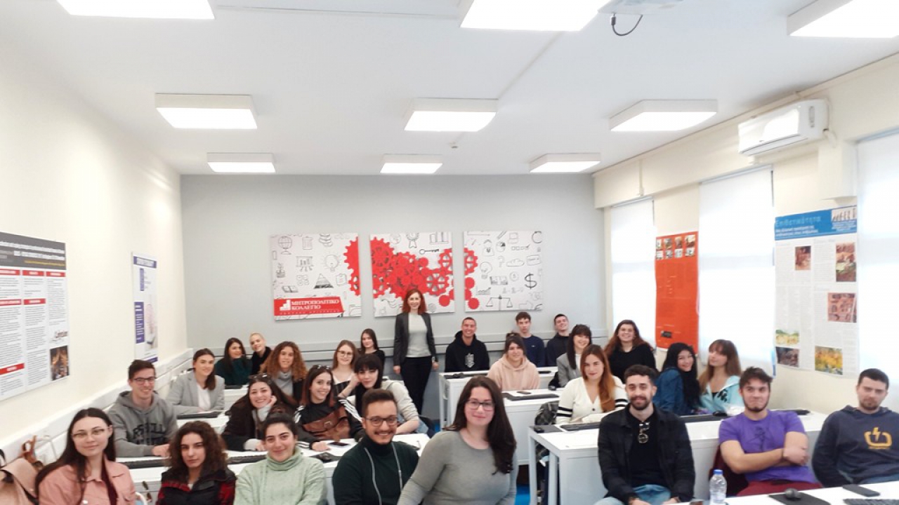 Workshop Θετικής Ψυχολογίας για τους φοιτητές του Μητροπολιτικού Κολλεγίου