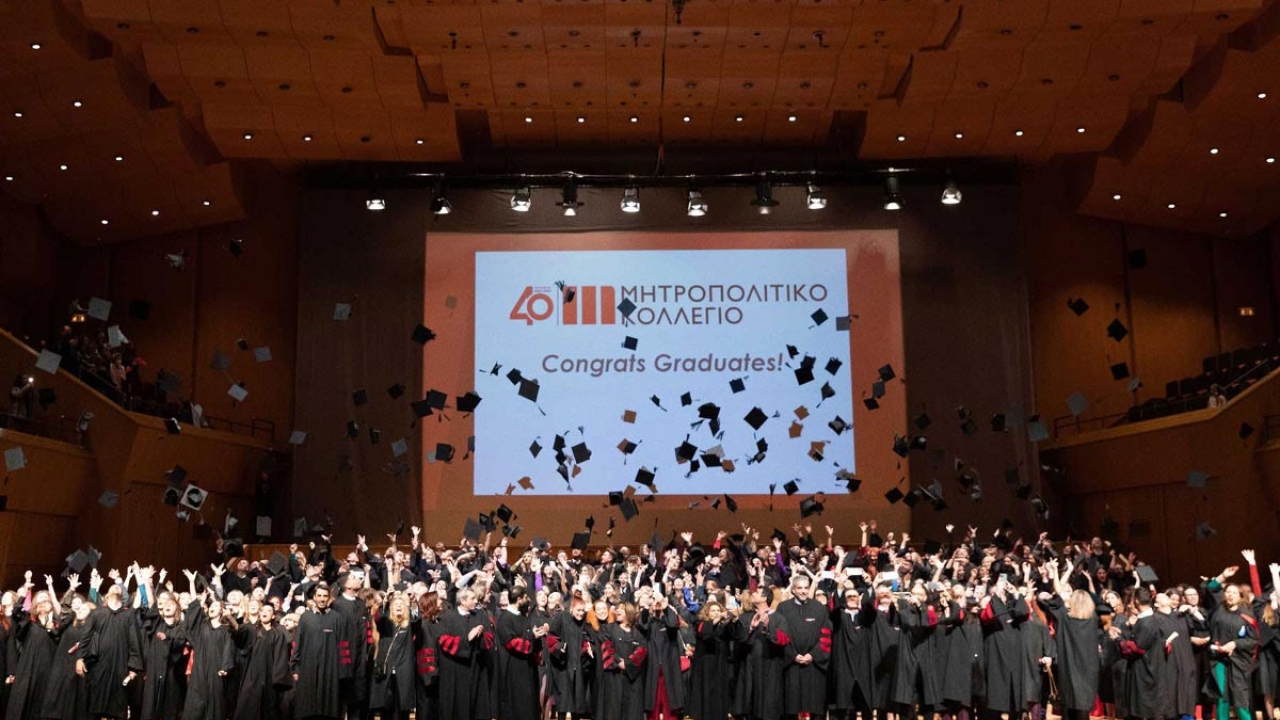 5 μεγαλειώδεις Τελετές Αποφοίτησης από το Μητροπολιτικό Κολλέγιο στο Μέγαρο Μουσικής Αθήνας και Θεσσαλονίκης