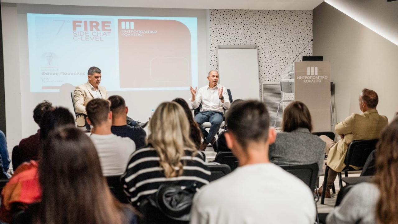 Ομιλία από τον CEO της Cyprus Airways για τους φοιτητές MBA του Μητροπολιτικού Κολλεγίου